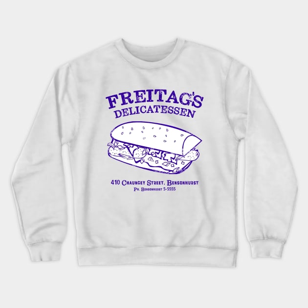 Freitag's Delicatessen Crewneck Sweatshirt by Vandalay Industries